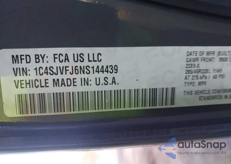 2022 Jeep Grand Wagoneer Series Ii 4X4 from USA, damaged, VIN 1C4SJVFJ6NS144439